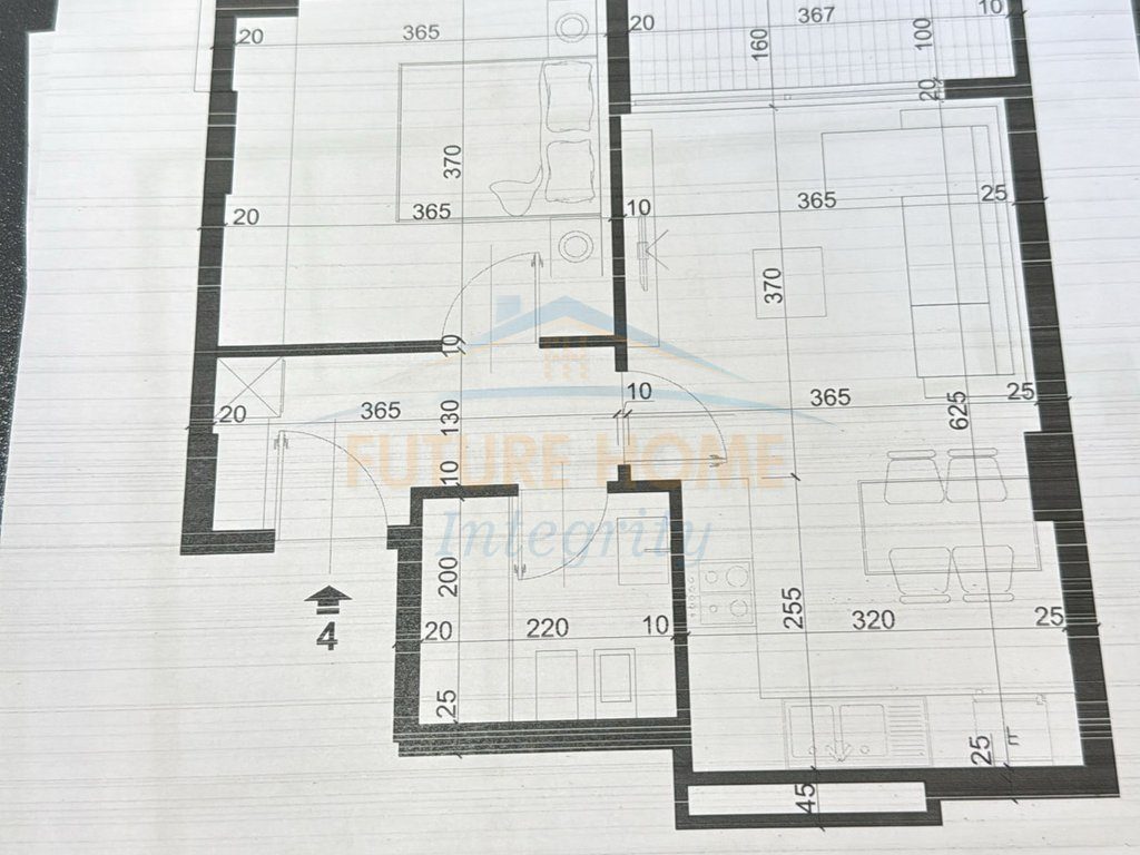 Shitet, Apartament 1+1, City Residence, Tiranë.