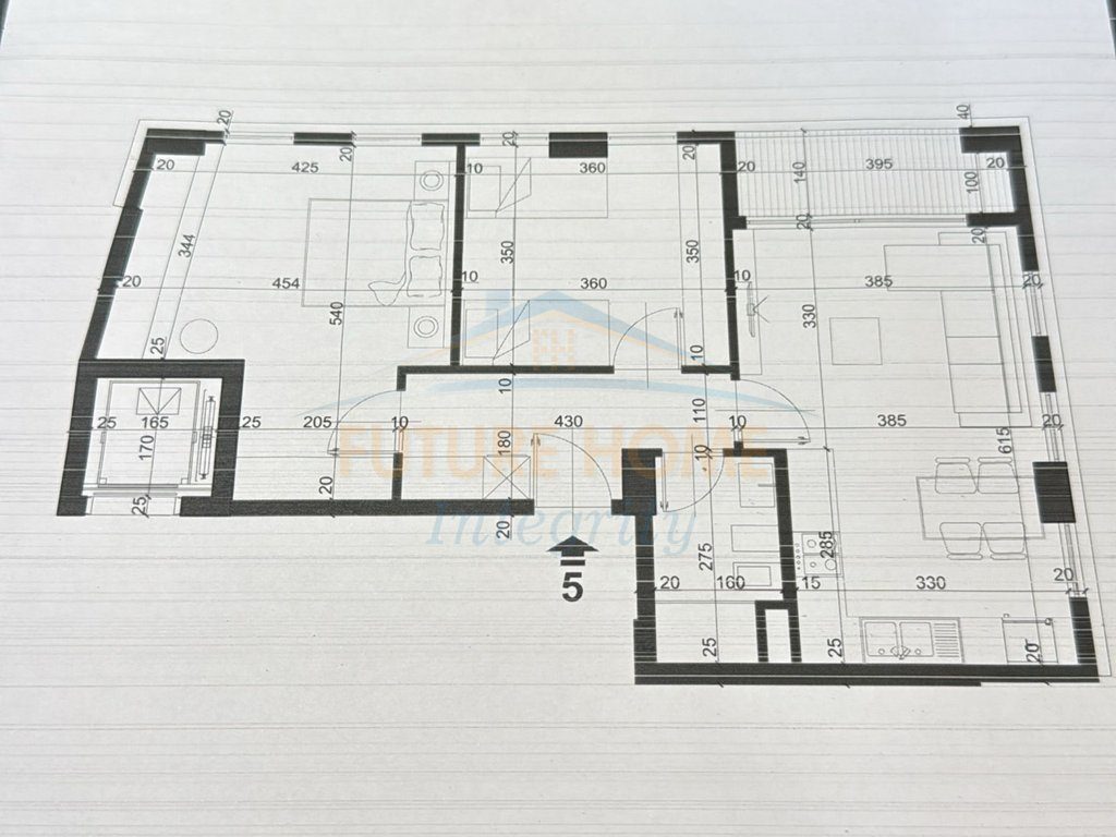 Shitet, Apartament 2+1, City Residence, Tiranë.