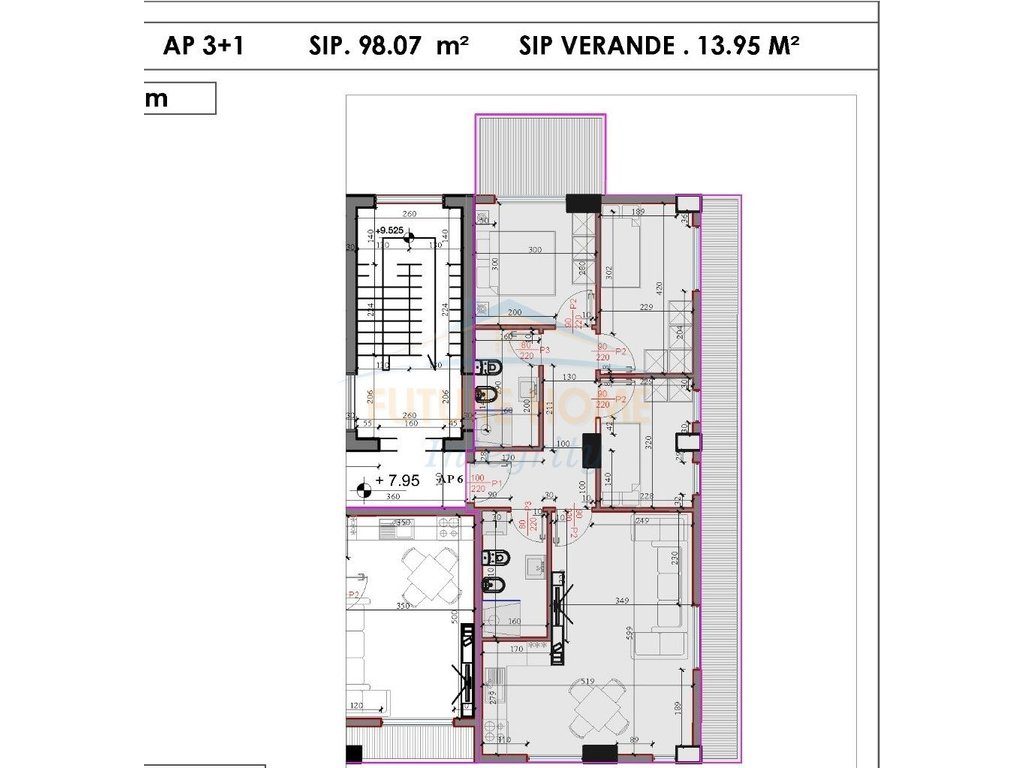 Shitet, Apartament 3+1+2+Verandë, Rezidenca Kodra e Liqenit, Paskuqan, Tiranë. 4