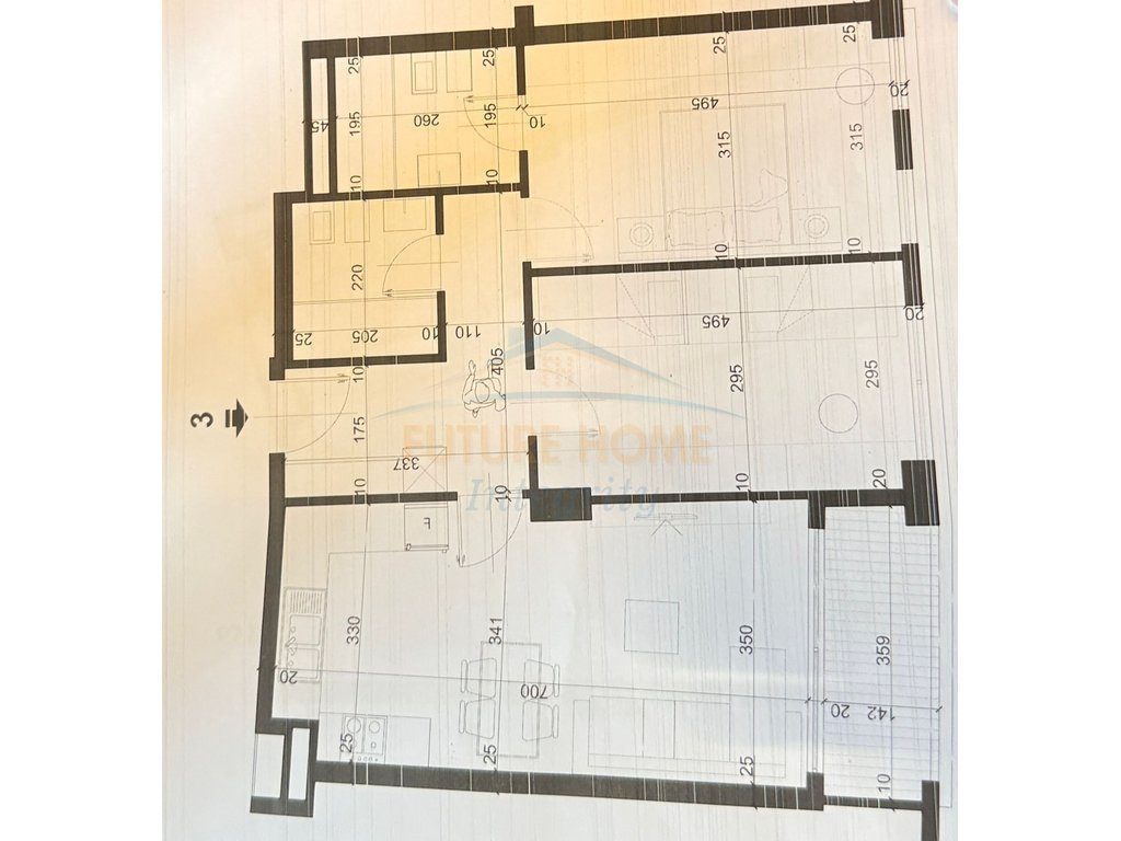 Shitet, Apartament 2+1+2, City Residence, Tiranë. 1