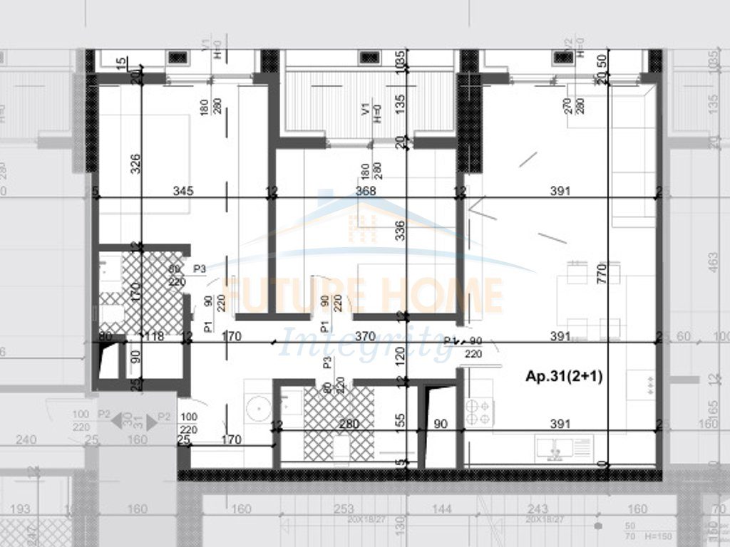 Shitet, Apartament 2+1+2, Filigree Tower, Tiranë. 4