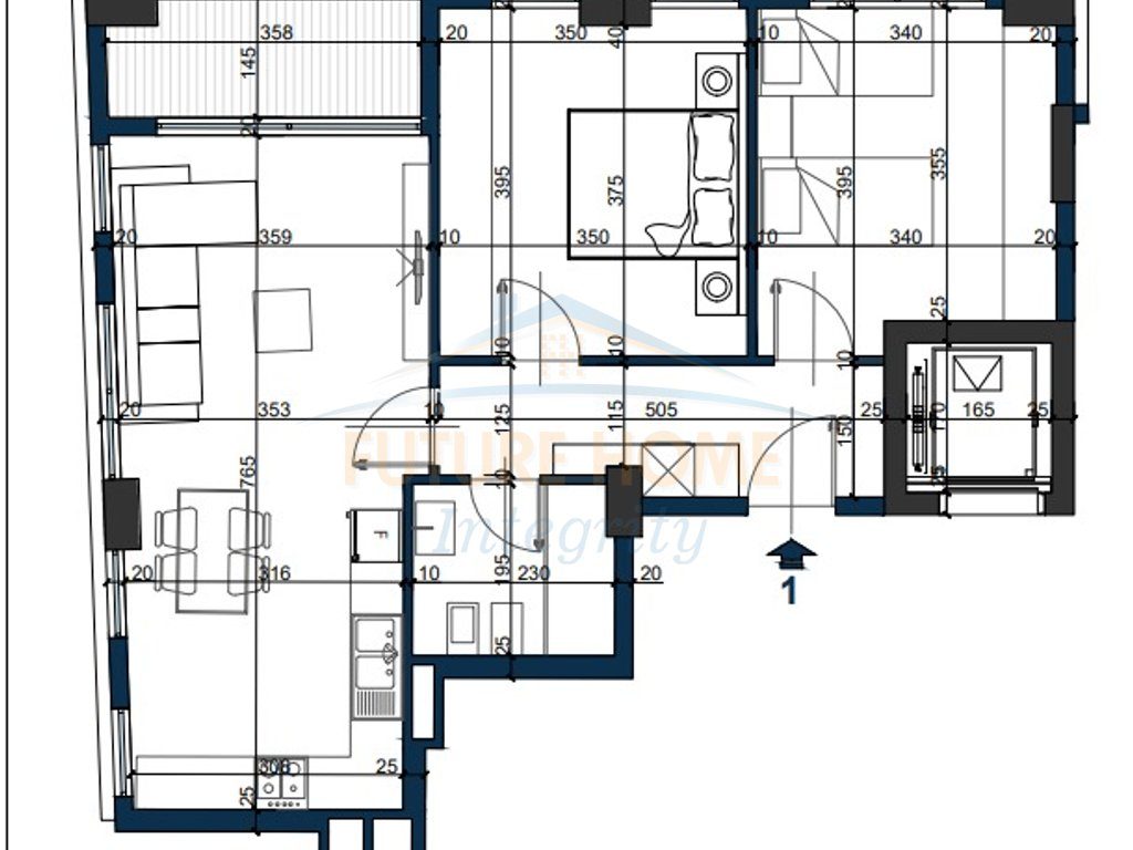 Shitet, Apartament 2+1, City Residence, Tiranë. 3