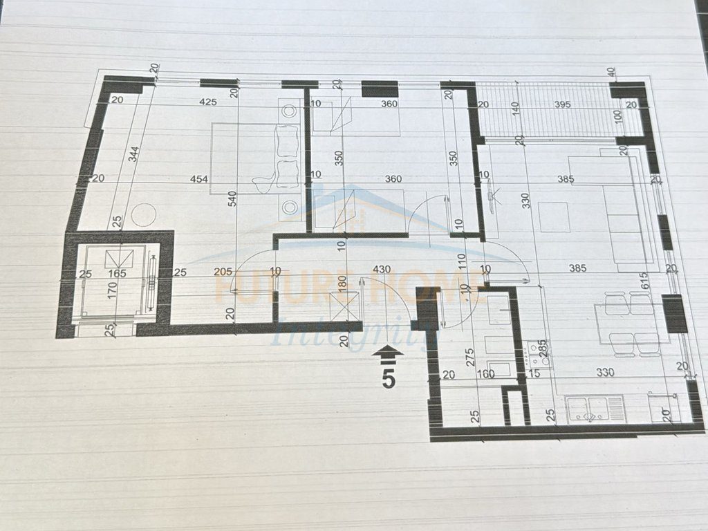 Shitet, Apartament 2+1, City Residence, Tiranë.
