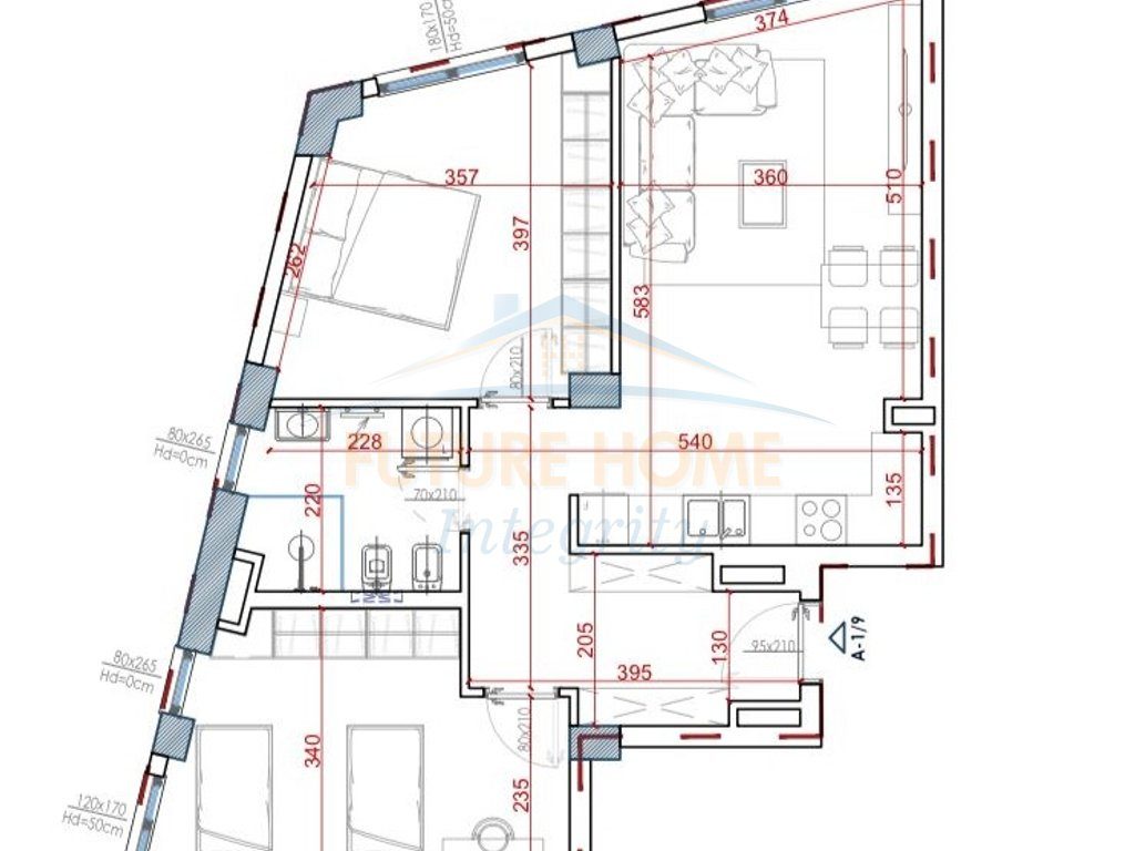 Shitet, Apartament 2+1, House Residence, Tiranë. 3