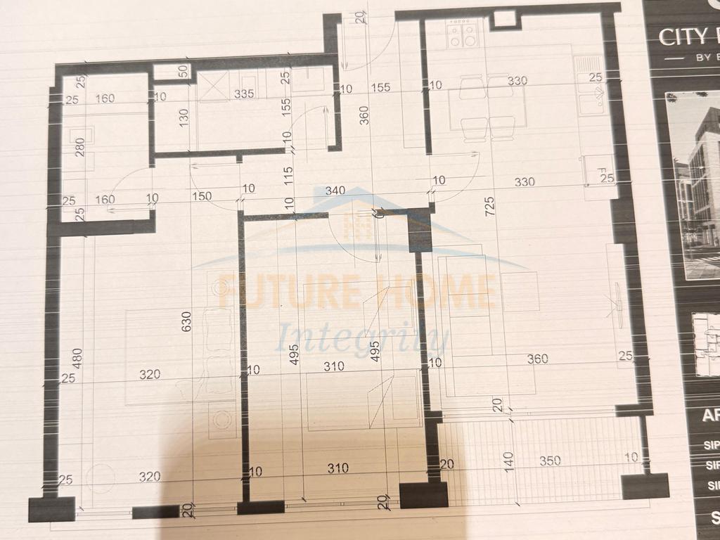 Shitet, Apartament 2+1+2, City Residence, Tiranë. 4