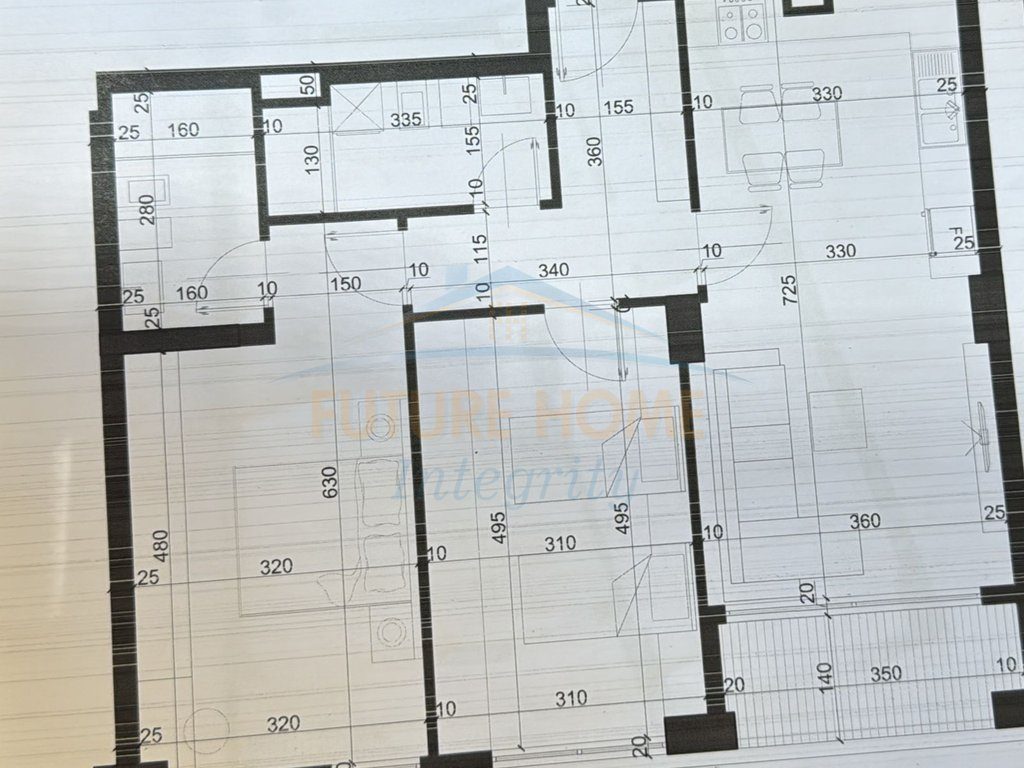 Shitet, Apartament 2+1+2, City Residence, Tiranë.