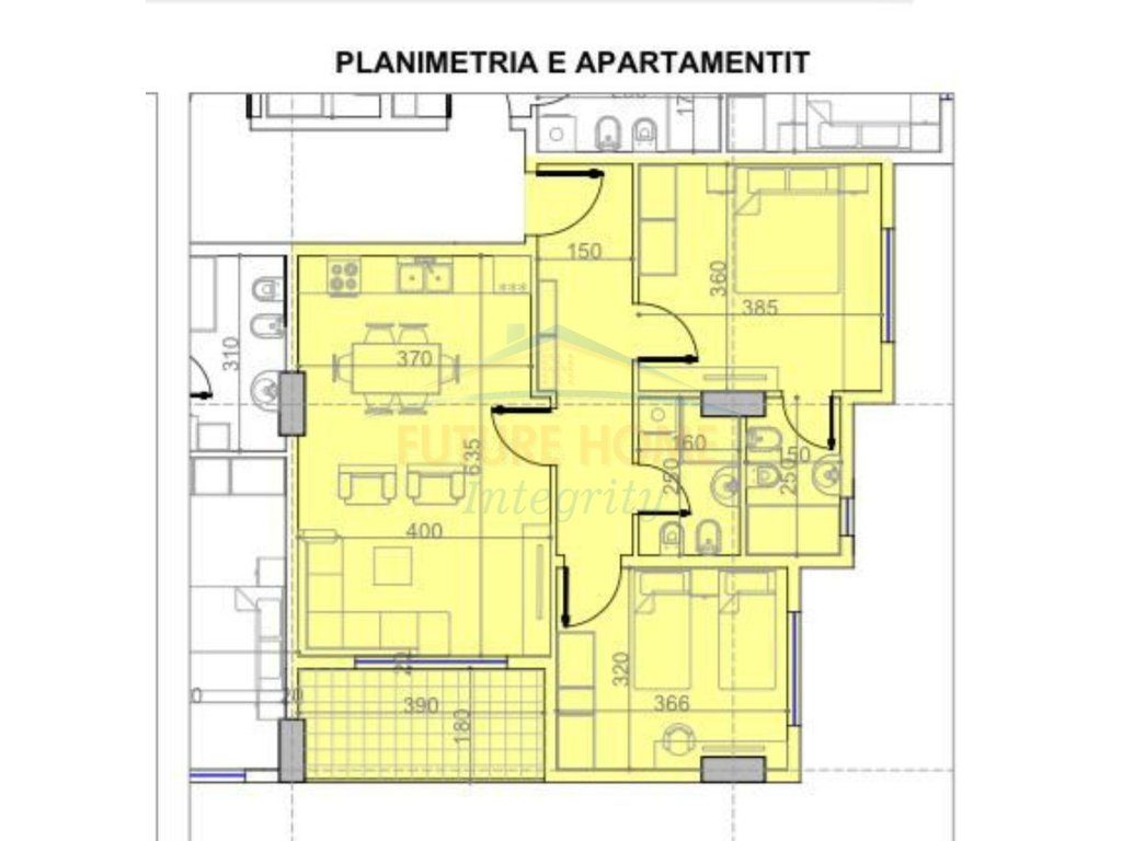 Shitet, Apartament 2+1+2, BelFiore Residence 3, Tiranë. 1