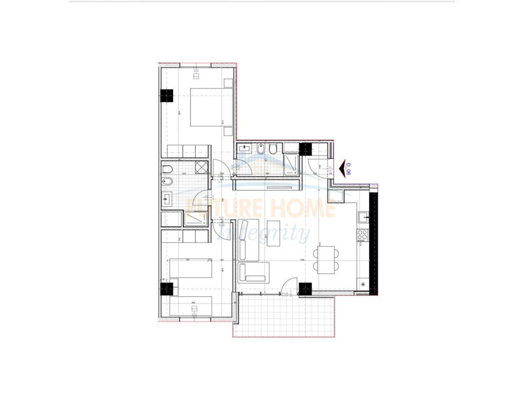 Shitet, Apartament 2+1+2, Unaza e Re, Tiranë. 1