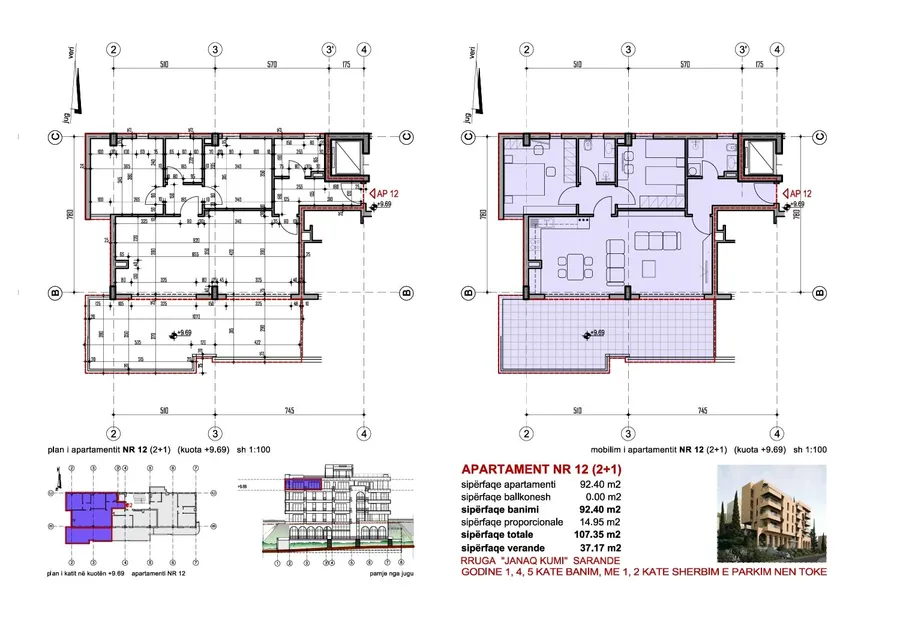 VERDE Residence-Apt 12- 2+1 Penthouse with Front Sea View for Sale 2