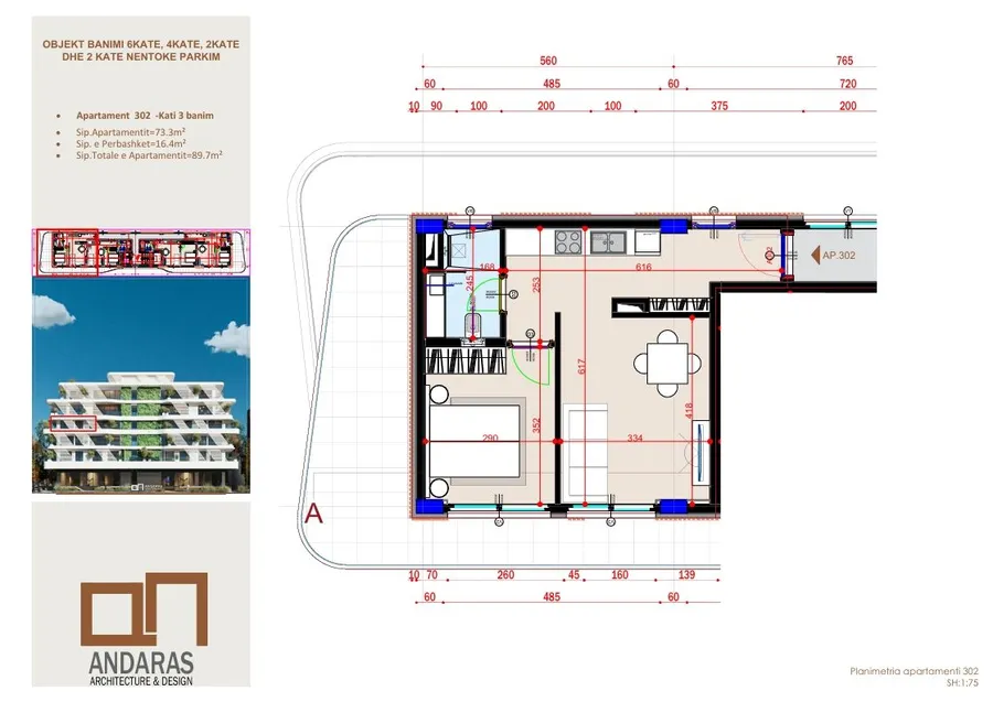Exclusive 1+1 Apartment with Front Sea View | Flamingo 2 Residence Saranda-Apt 302 2