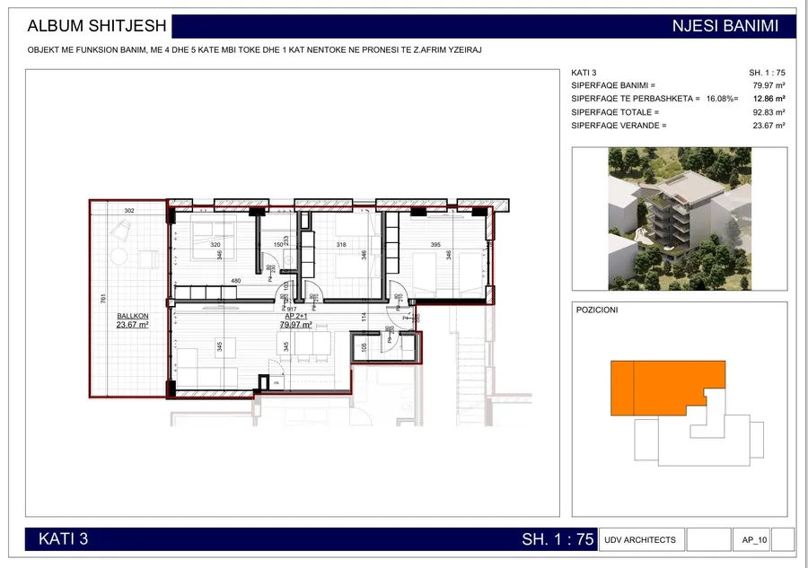 2 Bedroom Front Sea View Apartment for Sale in Saranda – Ionian Horizon Residence | 116.5 m²-Apt 10 2