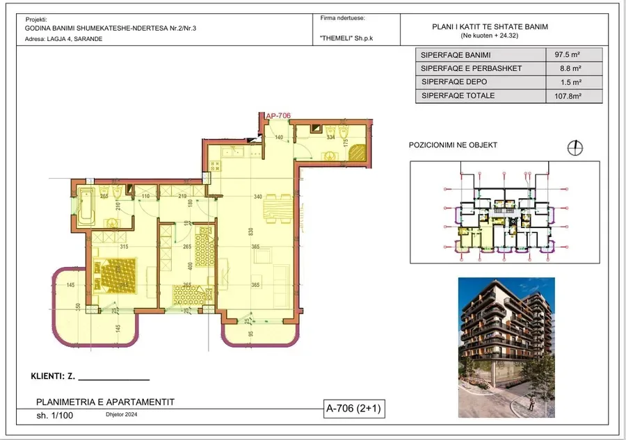 Luxury 2+1 Sea View Apartment in La Kodra Residence Saranda | Premium Living-Apt 706 2