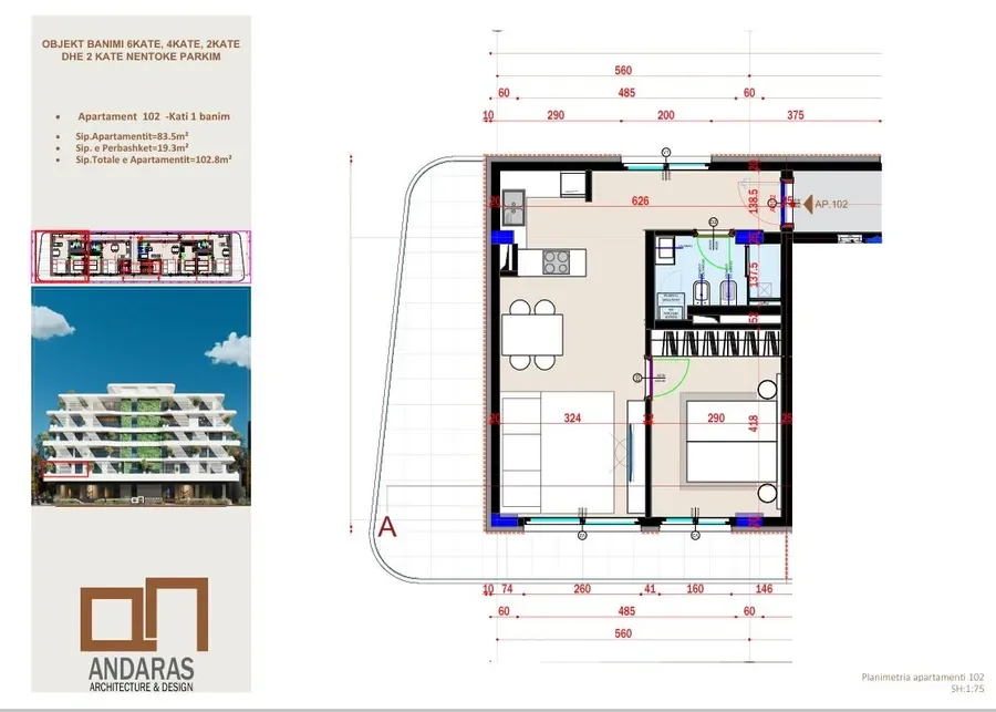 Front Sea View Apartment for Sale in Saranda | Flamingo 2 Residence Investment-Apt 102 2