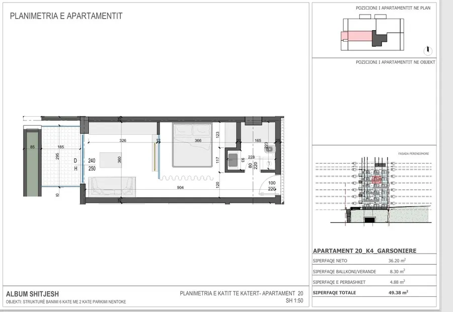 Modern Studio with Sea View for Sale in Saranda | Frontline Ionian Residence-Apt 20 2