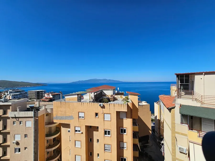 Penthouse 2+1 with 2 Bathrooms & Front Sea View in Saranda | Fabeno Residence-Apt B5