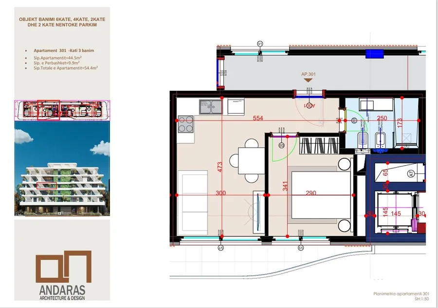 Exclusive 1+1 Apartment with Front Sea View | Flamingo 2 Residence Saranda-Apt 301 2