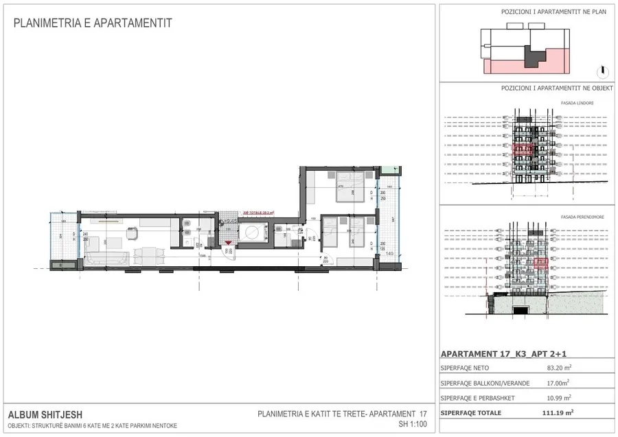 Luxury 2 Bedroom Apartment with Panoramic Sea View in Saranda-Apt 17 2