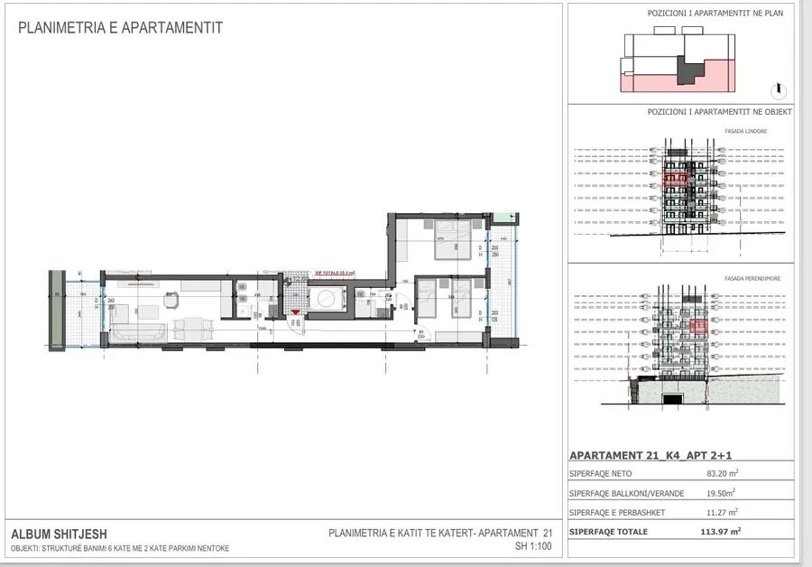 Luxury 2 Bedroom Apartment with Panoramic Sea View in Saranda-Apt 21 2