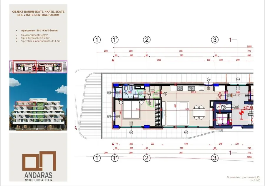 Investment Opportunity in Saranda | Apartment 1+1 Flamingo 2-Apt 501 2