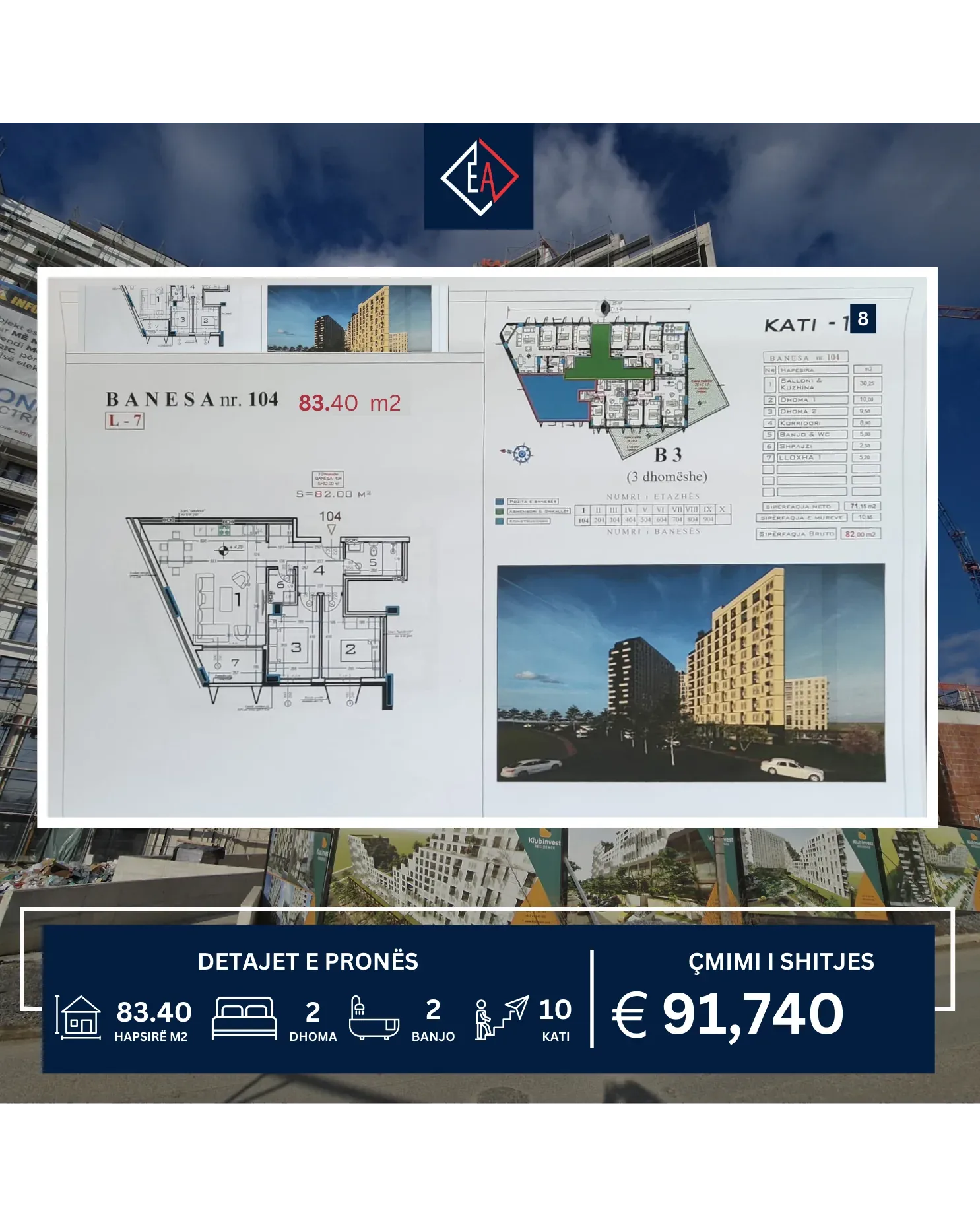BANESË PËR SHITJE PRISHTINA E RE!