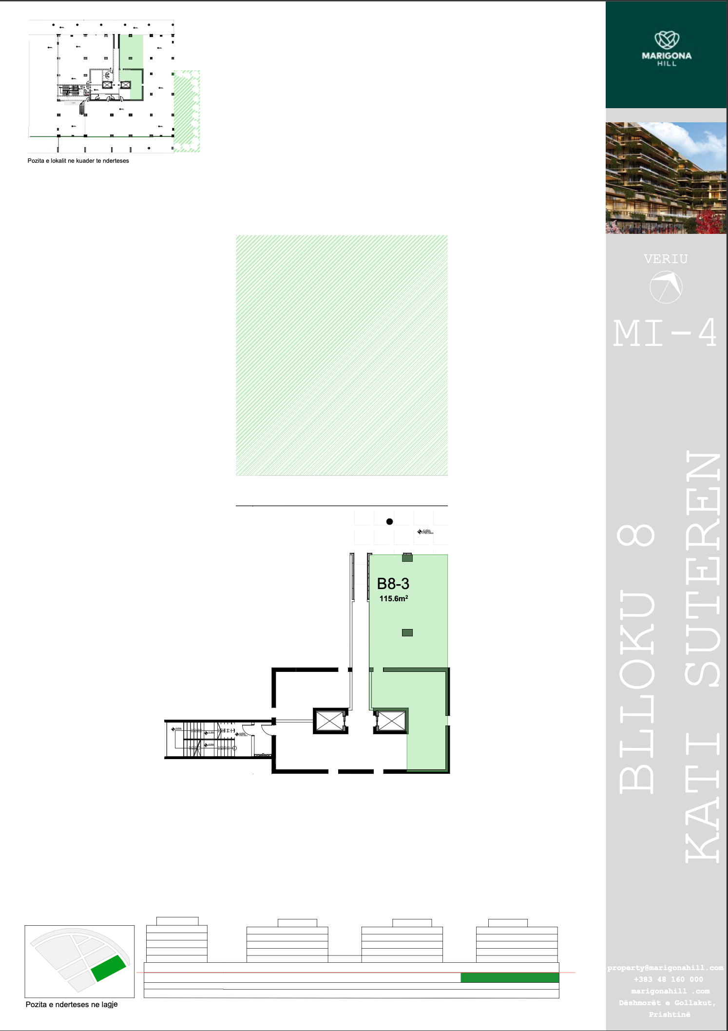 Lokal afarist 115.6 m² në Marigona Hill 333k + TVSH 3