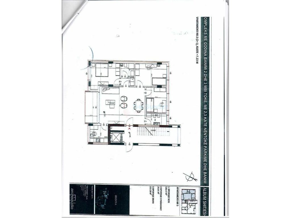 Apartament 2+1+2 për shitje në zonën e Astirit 3