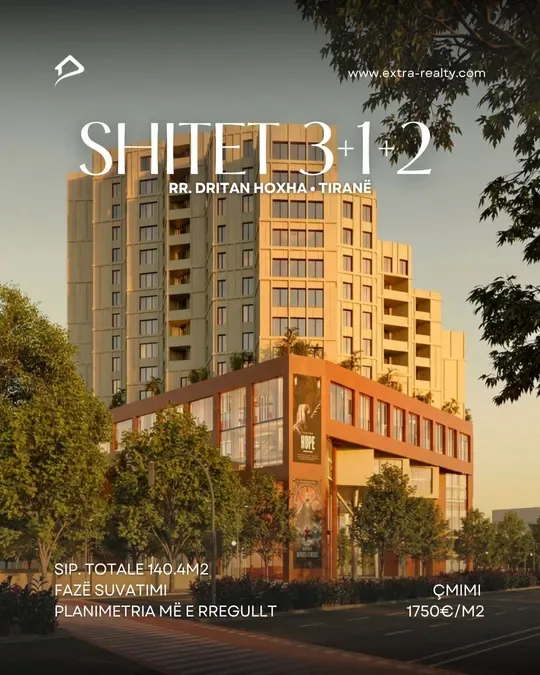 Shitet 3+1+2, Colonnade Residence, Rr Dritan Hoxha