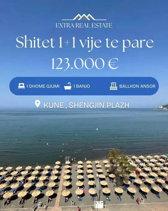 Shitet 1+1 k1 ne kune shengjin plazh