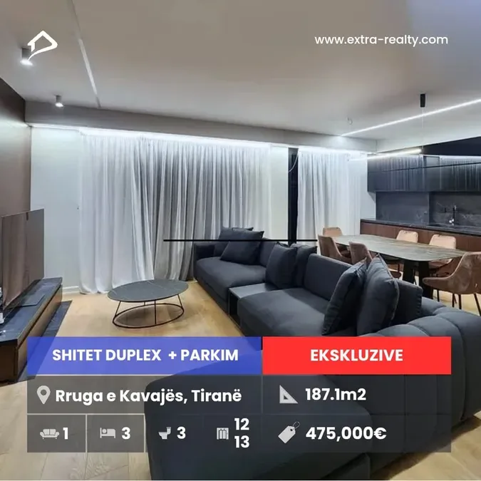 EKSKLUZIVE Shitet Duplexi i fundit 3+1+2