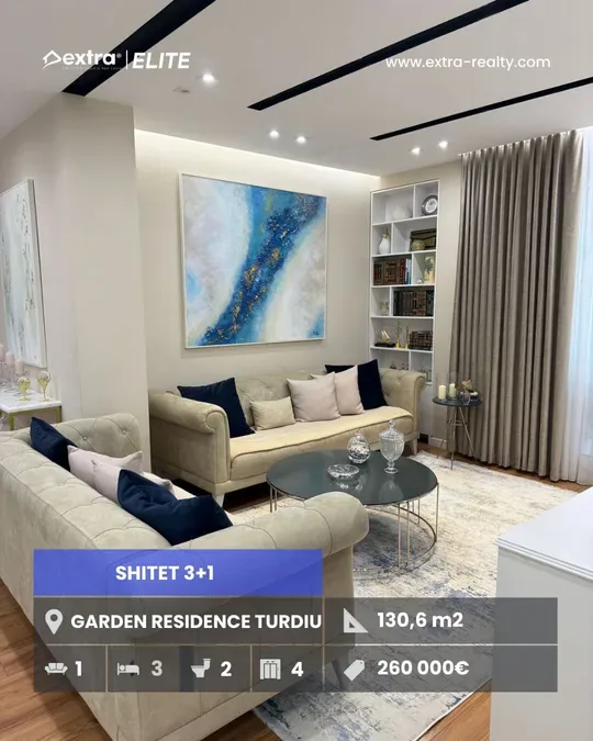 SHITET 3+1 GARDEN RESIDENCE TURDIU