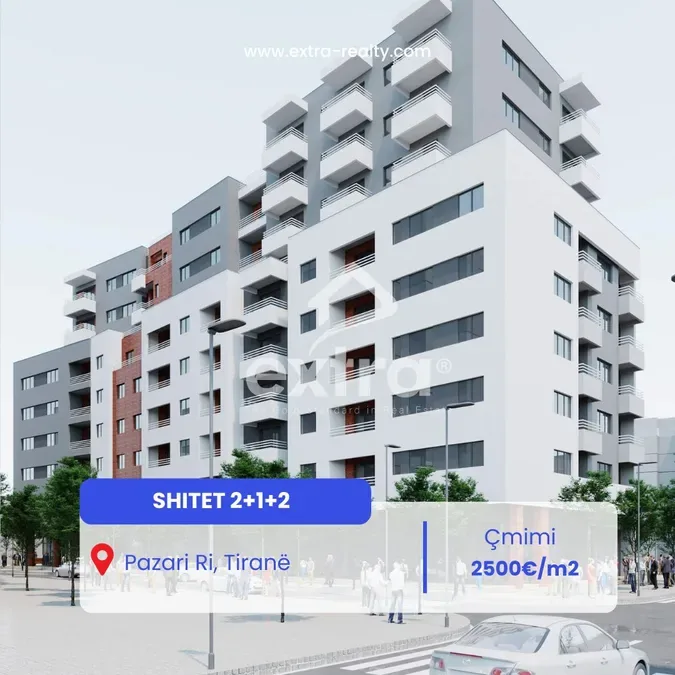 Shitet 2+1+2 Pazari Ri, Tirane