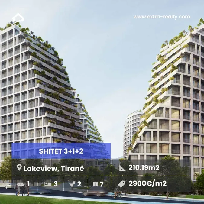 Shitet 3+1+2 Lakeview Residence, Tirane 1