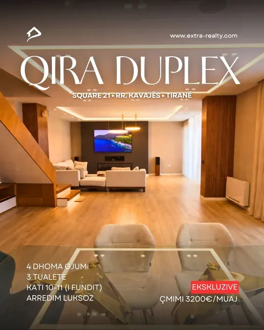 Duplex For Rent, Square 21, Kavaja Street, Tirana