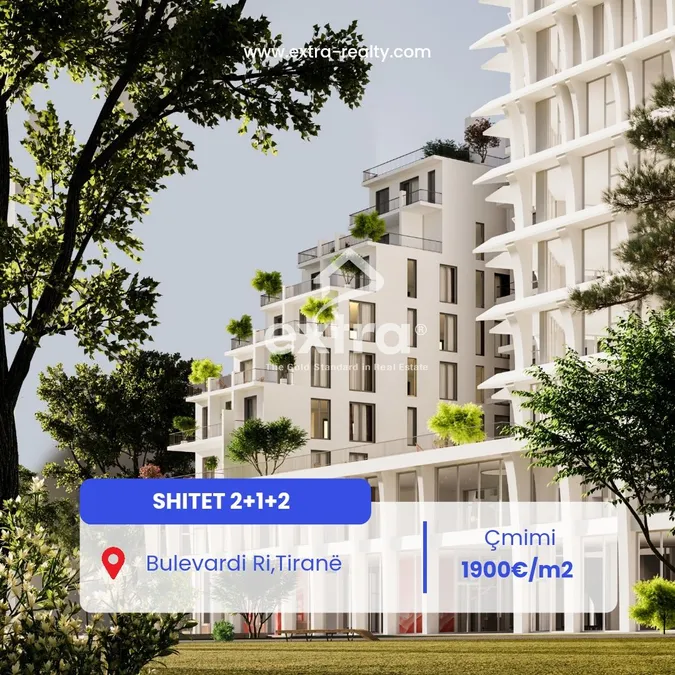 Shitet 2+1+2 Bulevardi Ri, Tirane (Park Avenue)