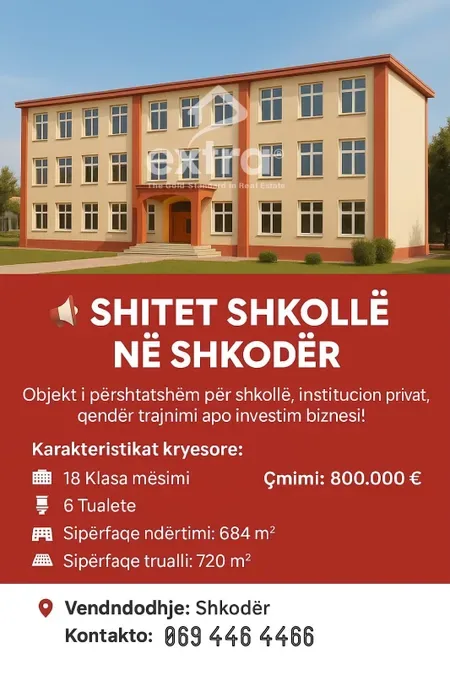 Shitet shkolle ne shkoder 800.000 €