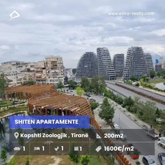 Okazion Shiten 200m2 Kopshti Zoologjik, Tirane 1