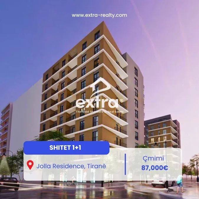 Shitet apartament 1+1 Jolla Residence, Astir, Tirane