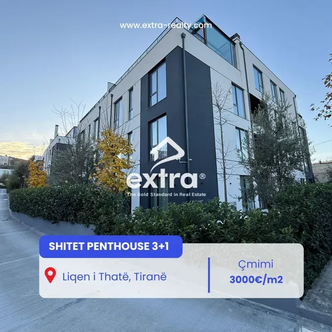 Shitet Penthouse 3+1 Liqeni Thate, Tirane