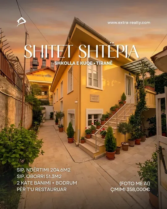 SHITET SHTËPI PRIVATE – SHKOLLA E KUQE, TIRANË