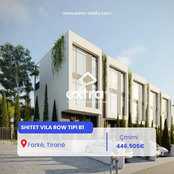 Shitet Vila Row Tipi B1 Farke, Tirane
