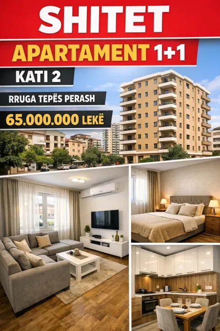 Shitet 1+1 kati 2 rruga tepes perash