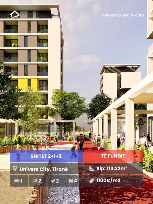 Shitet 2+1+2, Univers City, Tiranë