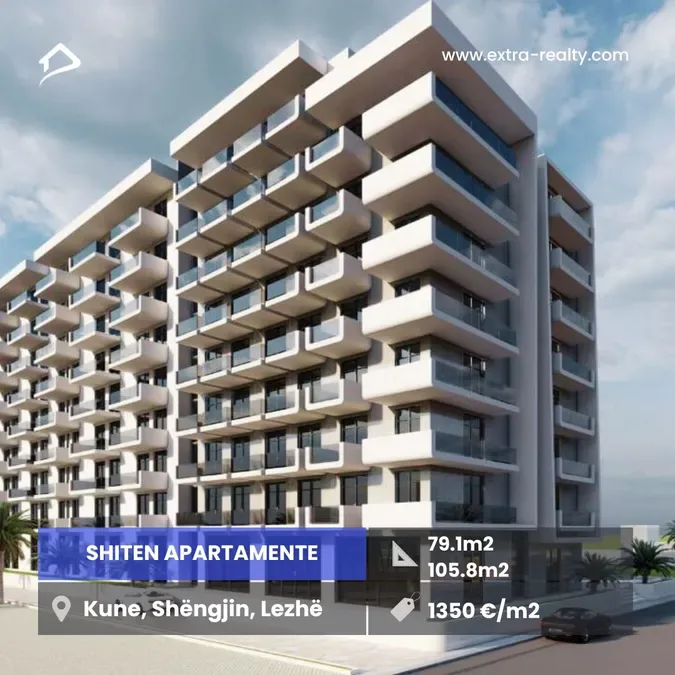 Shiten apartamente Kune, Shengjin, Lezhe