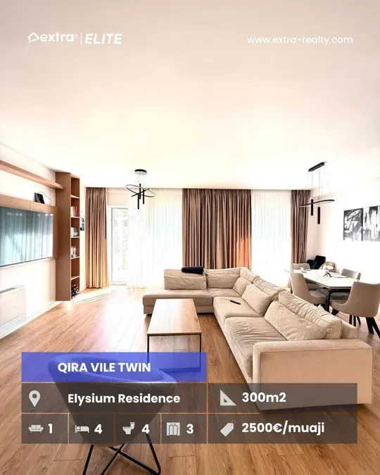 Vile TWIN per qira Elysium Residence, Tirane