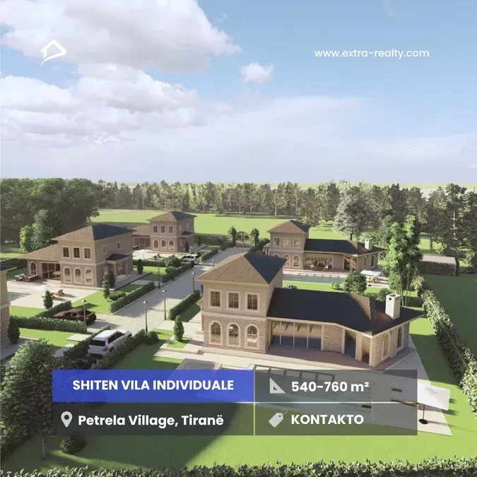 🏡 PETRELA VILLAGE – Ku qetësia takon luksin. Vetëm 15 minuta nga qendra e Tiranës dhe 1 km nga autostrada Tiranë–Elbasan, ngrihet një kompleks unik