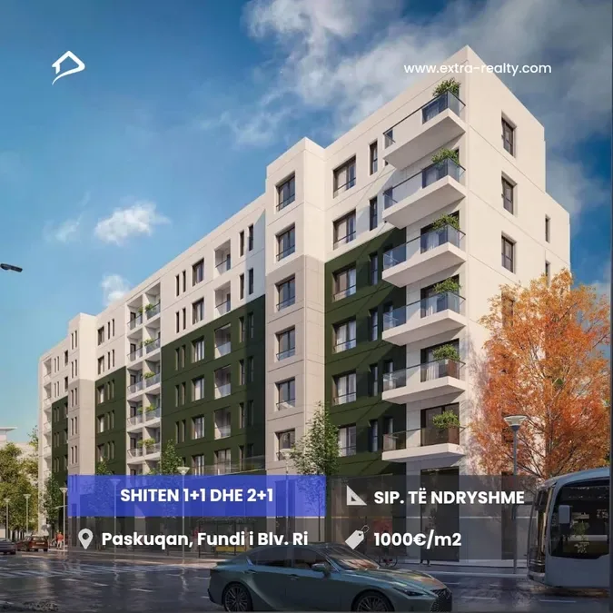 Shiten 1+1 dhe 2+1, Paskuqan, Zgjatimi i Bulevardit te ri, Tirane