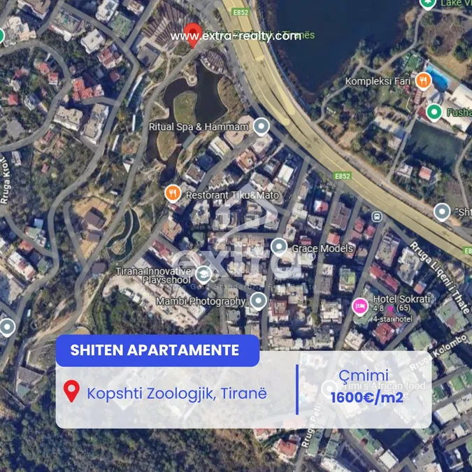 Okazion Shiten 200m2 Kopshti Zoologjik, Tirane