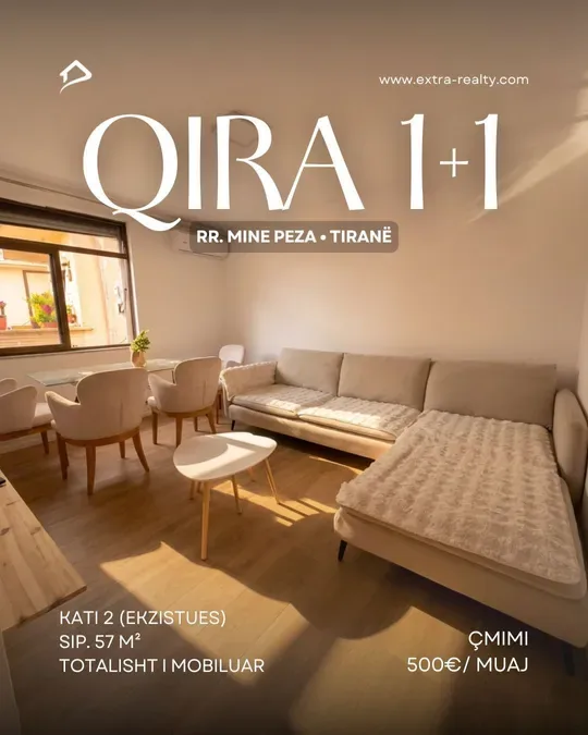 Apartament për qira Mine Peza - Rr. Fortuzi (Tiranë - qyteti)