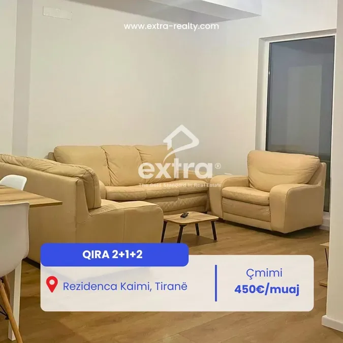 Qira 2+1+2 Rezidenca Kaimi, Tirane