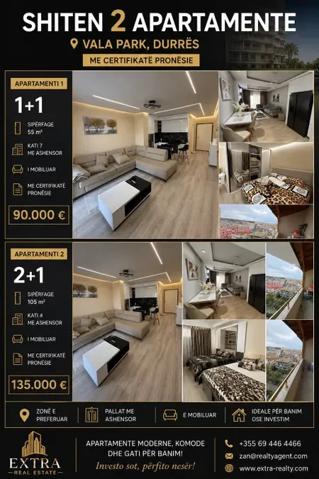 Shiten 2 apartamente Vala Park Durres